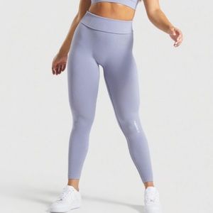 NWT Gymshark Power Down Leggings in Steel Blue